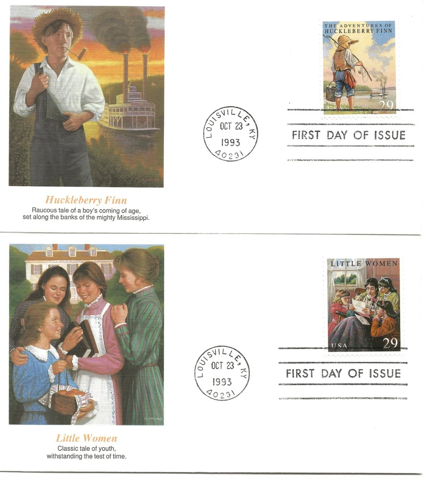 US Scott #2785-88, First Day Covers 10/23/93 Louisville Single Classic Books - Image 1 of 2