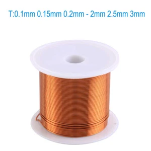 Insulated Copper Wire Enameled Wire Copper Wire 0.1mm 0.15mm 0.2mm-2mm 2.5mm 3mm - Picture 1 of 6