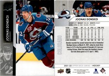 Joonas Donskoi 2021 Upper Deck Hockey Card 46  Colorado Avalanche