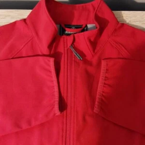 Holloway Men's Red Windbreaker Front Zip Lined Zippered Pocket Jacket Size Large - Picture 1 of 8