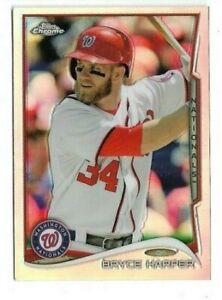 BRYCE HARPER 2014 TOPPS CHROME #150 REFRACTOR SP NATIONALS PHILLIES