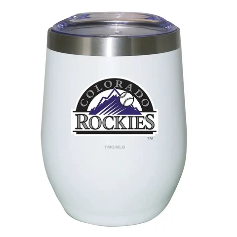 Colorado Rockies 12oz. Logo Stemless Tumbler Cover