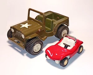 Tonka Blechautos US Willy`s Jeep & Buggy 70er Jahre Blechspielzeug - Bild 1 von 7