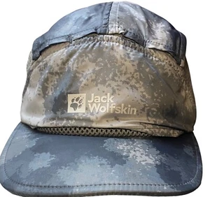JACK WOLFSKIN Prelight Vent Cap Hat Hiking Outdoor Gray Camo Unisex Adjustable - Picture 1 of 6