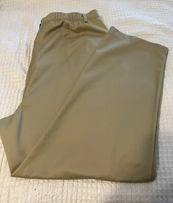 Pantalones Orvis para mujer talla 20 tostados tiro alto mezcla de algodón exterior Foto 1 de 4
