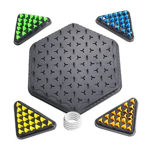 Chain Triangle Chess Game, Engaging Triggle Rubber Band Strategy Game for Kid - Picture 1 of 12
