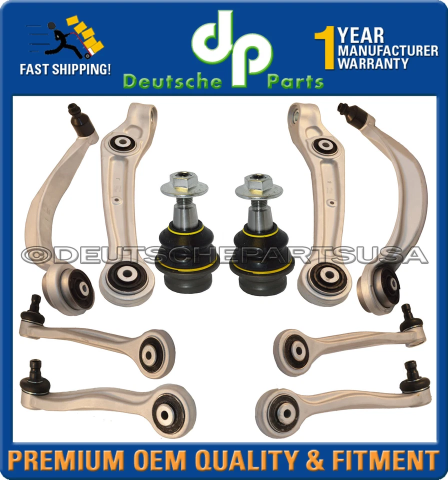 KIT SUSPENSIÓN RÓTULA BRAZO CONTROL AUDI A8 QUATTRO FRNT UPP/LWR 10 - envío exterior 48 Foto 1 de 4