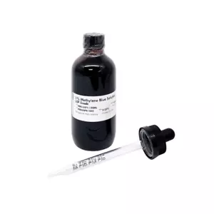 1% Methylene Blue Solution With Dropper - USP/Pharma Grade - 100mL - Picture 1 of 1