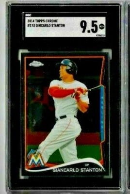 2014 Topps Chrome Giancarlo Stanton SGC 9.5 - Image 1 of 2