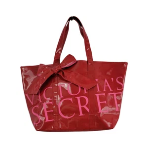 Victoria's Secret Red Patent Shine Tote Bag - Picture 1 of 9
