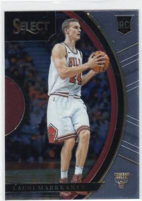 2017-18 Panini Select Concourse #8 Lauri Markkanen RC Rookie Cleveland Cavaliers - Image 1 of 2