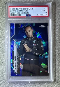 2020 Topps Chrome F1 Lewis Hamilton Sapphire ice PSA 9 🐐 Rookie - Picture 1 of 2