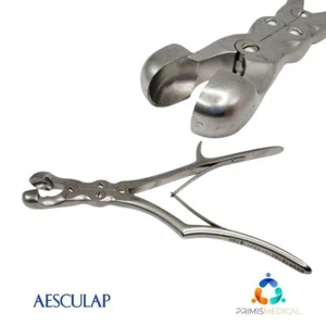 Aesculap FO570R Sauerbruch Coryllos Hollow Straight Chisel Pliers 12-3/8" - Picture 1 of 3