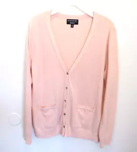 Banana Republic Cardigan Sweater Sz XL Pink Long Sleeve Wool Rayon Cashmere - Picture 1 of 6