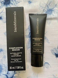 Crema hidratante tintada mate bareMinerals Complexion Rescue FPS 30 BAMBÚ 5,5 NUEVA EN CAJA - Imagen 1 de 11