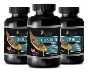 Chia Seeds Oil 1000mg Omega 3-6-9 High Potency Gluten-Free 180 Softgels 3 Bottle - Picture 1 of 6