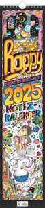 Kalender 2025 Wand -Happy Kalender 2025 -Streifenplaner 11,3x48,3cm Wandkalender - Bild 1 von 12