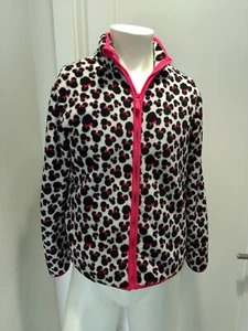 Disney Animal Print Minnie Mouse Zipper Fleece Jacket Women's Size Medium - Picture 1 of 4