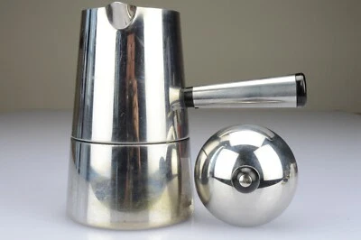 Lavazza Carmencita Caffettiera 6Tz Inox 18/10 Mod.52962/8/1979 I°Serie Italy 70s - Immagine 1 di 4