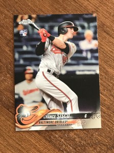 Chance Sisco 2018 Topps Chrome Rookie Base #133 Baltimore Orioles RC