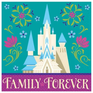 Disney Frozen Party Supplies Beverage Napkins 16 Pack Birthday Anna Elsa Girl - Picture 1 of 1