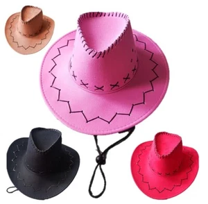 Unisex Cowboy Hats Fancy Dress Western Quality Wild West Texas Costume Accessory - Picture 1 of 1