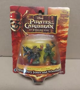 Pirates Of The Caribbean Davy Jones & Wheelback 2 Pack Figure New Zizzle 2007 - Picture 1 of 5