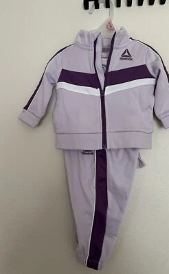 Bebé Niñas Talla 3 Meses Conjunto Chaqueta, Body y Pantalones de Pista Conjunto, 3 Piezas Foto 1 de 2