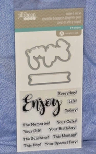 Juego de estampillas y troqueladas de sopa Hampton Art Jillibean: disfruta de los sentimientos: JB1287: ¡Nuevo! - Imagen 1 de 1