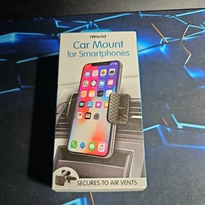 iWorld Support Voiture Smartphone - Support Téléphone Portable pour Véhicule - Photo 1 sur 2