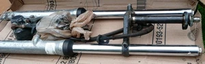 81 Suzuki GS550 GS 550 Front Forks Shocks Tubes With Caliper and Master Cylinder - Bild 1 von 5