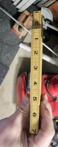 VINTAGE fold out extension measure stick or ruler 72" long brass and wood Z3 - Picture 1 of 1