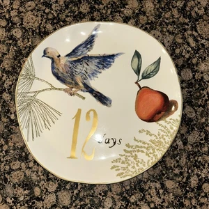 William Sonoma 12 giorni di Natale pernice e pero piatto natalizio 13,5" - Foto 1 di 11