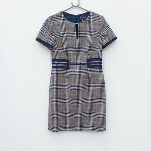Boden British Heritage Tweed Dress UK 12R Shift Multicolour Wool New FLT-FPL - Picture 1 of 8