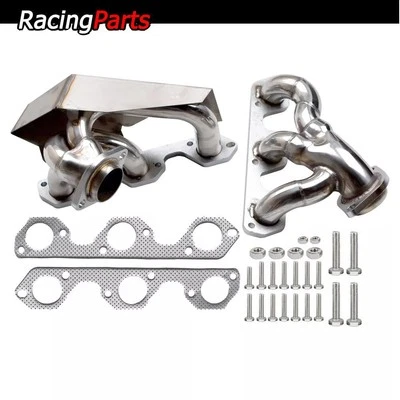 Stainless Shorty Manifold Header w Gasket For 2007-2011 Jeep Wrangler JK 3.8L V6 - Image 1 of 4