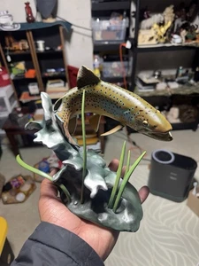 Edle Bachforelle Danbury Treasures Franz Dutzler Fliegenfischen Skulptur - Bild 1 von 6