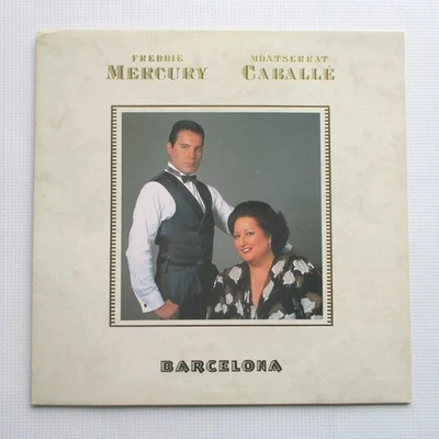 Freddie Mercury 'Barcelona' 1988 UK 1st Pressing Vinyl LP Gatefold Album Record - Image 1 of 4