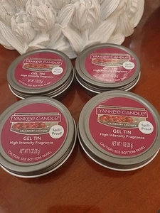 4 Yankee Candle CRANBERRY CHUTNEY Gel Tins New - Picture 1 of 3