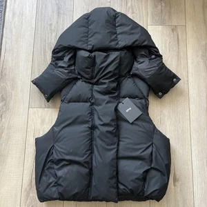 Chaleco acolchado negro Khy para mujer talla extra pequeña Kylie Jenner - Imagen 1 de 9