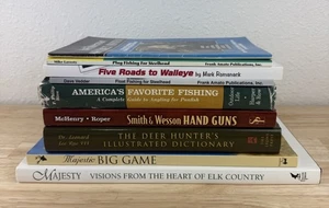 9 Book Lot About Hunting, Big Game, Fishing & Hand Guns Smith Wesson Deer - Bild 1 von 8