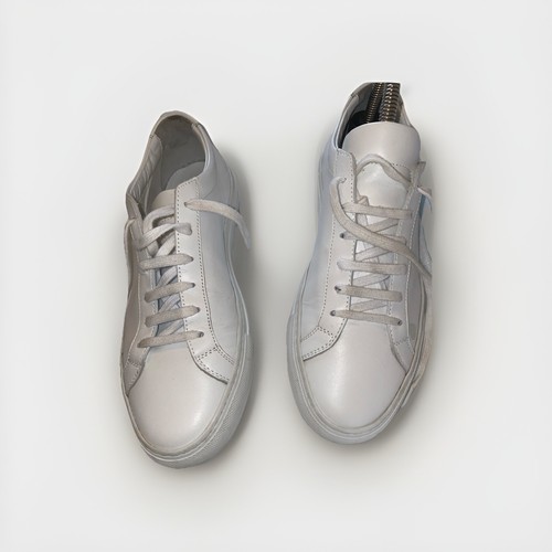 Originale DONNA di Common Projects RETRO LOW WHITE prezzo consigliato £ 400 taglia 38 6 Regno Unito ottenuto