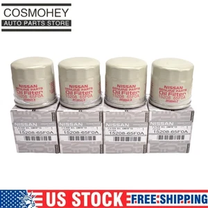 4PCS Genuine OEM Engine Oil Filter for Nissan Infiniti 15208-65F0A 15208-65F00 - Picture 1 of 9