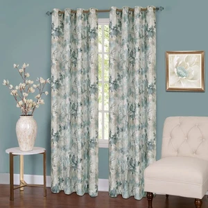 Lined Blackout Grommet Window Curtain Panels - 50 Inch Width, 63 Inch Length ... - Bild 1 von 6