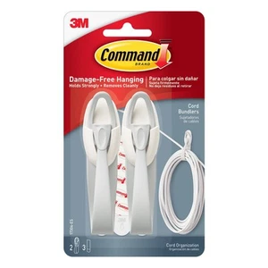 Command Medium Cord Bundlers [extraíbles]: paquete de 2 (blanco) - Imagen 1 de 4