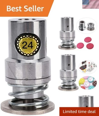 Durable Round Fabric Button Press Tool - Perfect for Custom DIY Designs - Image 1 of 4