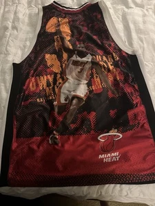 DWAYNE WADE MIAMI HEAT AUTHENTIC MAJESTIC NBA SEWN STITCHED JERSEY ADULT RARE - Picture 1 of 10
