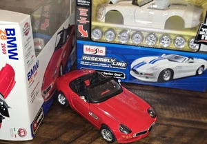 Maisto 1/24 Scale Diecast 39277 - 1999 Shelby Series One, BBurago BMW Z8 2000 - Picture 1 of 5