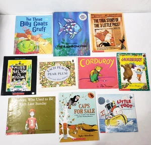 Classic Kids Picture Books Lot Of 10 Teacher Classroom Set Homeschool Library - Picture 1 of 16