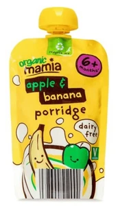 10x100g Mamia Organic Baby Food Apple & Banana Porridge 6+ Months BBE FEB/2026 - Picture 1 of 2