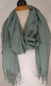 Turkish Original Super Soft Pashmina Wrap Colour No.76  Light Green - Bild 1 von 2